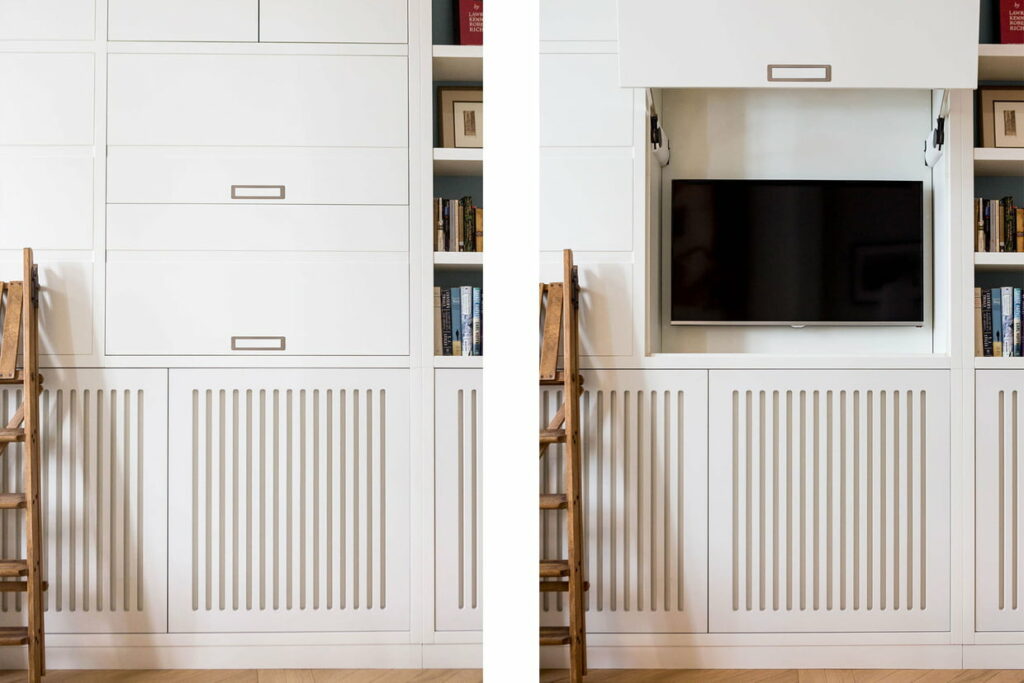 Menuiserie Sur Mesure : TV cachée